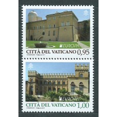 Tema Europa 2017 Vaticano Yvert 1754/55 ** Mnh Castillos