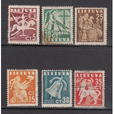 Lituania - Correo Yvert 376/81 (*) Mng Deportes