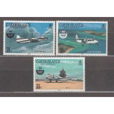 Turk y Caicos - Caicos Correo Yvert 60/1 ** Mnh  Aviones