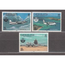 Turk y Caicos - Caicos Correo Yvert 60/1 ** Mnh  Aviones