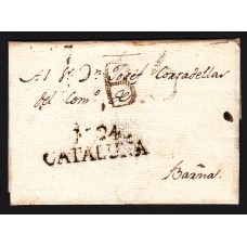 Carta DP.5 - Manresa a Barcelona (16 agosto 1804) PE.9 y B.5 de porteo