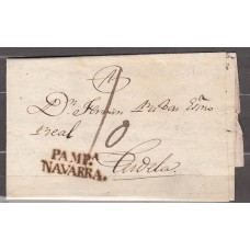 Carta DP.6 - Pamplona a Tudela (20-noviembre-1824), marca nº 28