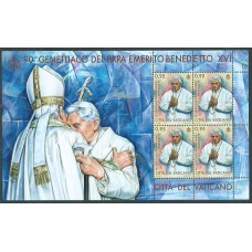 Vaticano Correo 2017 Yvert 1753 Minipliego ** Mnh 90º Anº Genetliaco Benedicto XVI MH