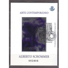 España II Centenario Correo 2017 Edifil 5161 usado Alberto Schommer Hoja