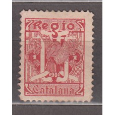 Viñetas - Regio Catalana de 1900 en color rojo