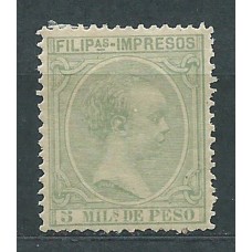 Filipinas Sueltos 1891 Edifil 90 * Mh