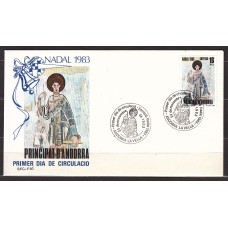 Andorra Española Sobres 1º Día 1983 Edifil 174