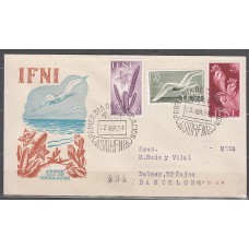 Ifni Sobres 1º Día 1954 Edifil 103/5 serie corta