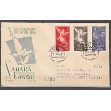 Sahara Sobres 1º Día 1961 Edifil 180/1+183  serie corta