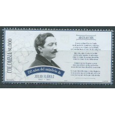 Colombia Correo 2017 Yvert 1823 ** Mnh Personaje. Julio Florez