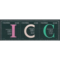 Colombia Correo 2017 Yvert 1827/29 ** Mnh ICG Instituto Caro y Cuervo
