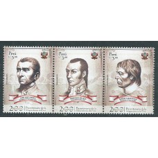 Peru Correo 2017 Yvert 2135/37 ** Mnh Bicentenario Independencia