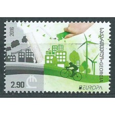 Tema Europa 2016 Georgia Yvert 510 **  Mnh Piensa en Verde