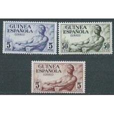 Guinea Correo 1952 Edifil 311/13 * Mh