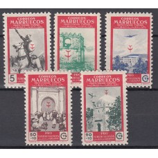 Marruecos Correo 1950 Edifil 325/29 * Mh