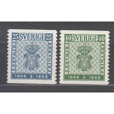 Suecia - Correo 1955 Yvert 395/6 ** Mnh