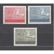 Suecia - Correo 1956 Yvert 406/8 ** Mnh Deportes hípica