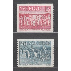 Suecia - Correo 1960 Yvert 450/1 ** Mnh Deportes tiro