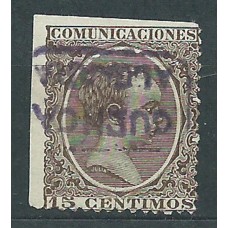 España Sueltos 1889 Edifil 219 usado Matasello Carteria Algorra
