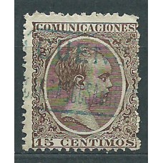 España Sueltos 1889 Edifil 219 usado Matasello Carteria Carrascosa del Campo