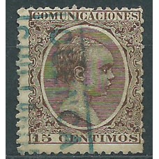 España Sueltos 1889 Edifil 219 usado Matasello Carteria Chillaron