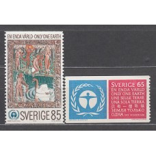 Suecia - Correo 1973 Yvert 737/8 ** Mnh  Conferencia de la ONU