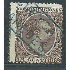 España Sueltos 1889 Edifil 219 usado Matasello Carteria Paredes