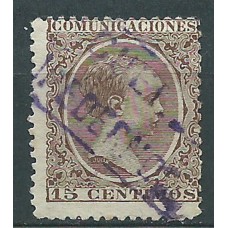 España Sueltos 1889 Edifil 219 usado Matasello Carteria Pedernoso