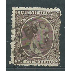 España Sueltos 1889 Edifil 219 usado Matasello Carteria Paraleja