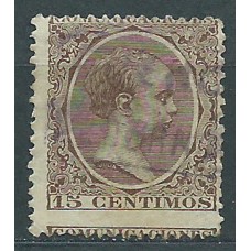 España Sueltos 1889 Edifil 219 usado Matasello Carteria Valdeçança