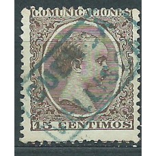 España Sueltos 1889 Edifil 219 usado Matasello Carteria Vellisca