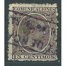 España Sueltos 1889 Edifil 219 usado Matasello Carteria Villares del Saz