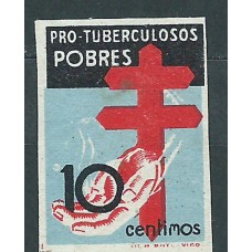 España Estado Español 1937 Pro-Tuberculosos  Edifil 840s (*) Mng