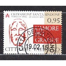 Vaticano - Correo 2015 Yvert 1685 usado  Santo Sudario