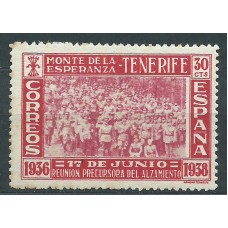 Canarias Correo 1938 Edifil 53 (*) Mng