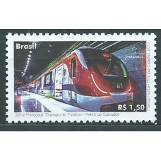 Brasil Correo 2017 Yvert 3633 ** Mnh  Mercosul Transporte Público Metro