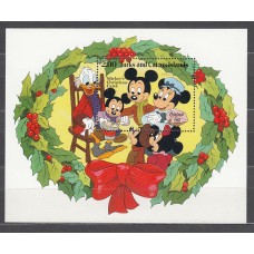 Turk y Caicos - Hojas Yvert 42 ** Mnh Navidad Walt Disney