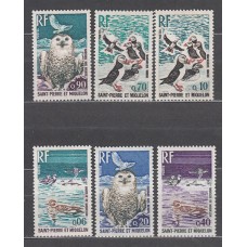 San Pierre y Miquelon - Correo Yvert 425/30 ** Mnh  Fauna aves