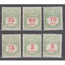 Luxemburgo - Tasa Yvert 17/22 ** Mnh