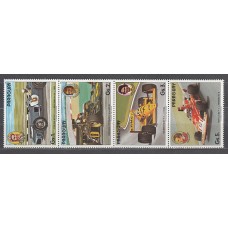 Paraguay - Correo 1989 Yvert 2395/8 ** Mnh  Automovilismo