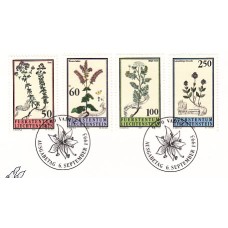 Liechtenstein - Correo 1993 Yvert 1010/3 usado Flora