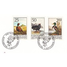 Liechtenstein - Correo 1990 Yvert 938/40 usado Fauna Animales de Caza