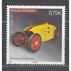 Andorra Francesa Correo 2011 Yvert 710 ** Mnh  Automovil