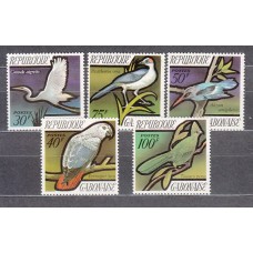 Gabon - Correo Yvert 278/82 ** Mnh  Fauna aves