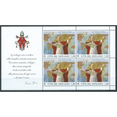 Vaticano Correo 2017 Yvert 1761 ** Mnh 50 Anº Enciclica Popular Progressio Mini Pliego