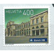 Suiza Correo 2017 Yvert 2443 ** Mnh Estaciones de Ferrocarril Zurich