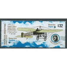 Argentina Correo 2017 Yvert 3176 ** Mnh 100 Años primer cruce Aereo oficial