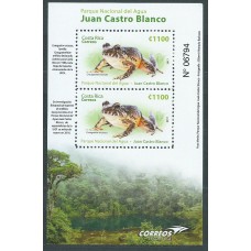 Costa Rica - Hojas Yvert 58 ** Mnh Parque Nacional del Agua. Rana. Fauna