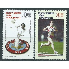 Chipre Turco Correo Yvert 529/30 ** Mnh Deportes