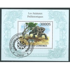 Comores - Hojas Yvert 247 usado  Animales Prehistoricos